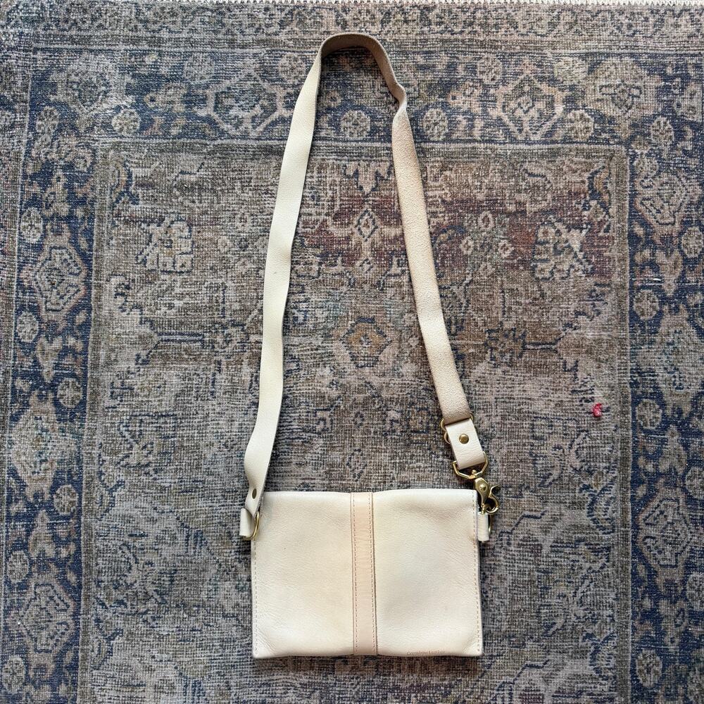 Crossbow leather bone hand bag crossbody bag hip pouch western minimalist purse - Picture 6 of 14